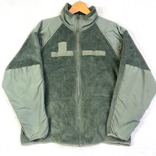Polartec Jacket Mens Large Green Fleece Cold Weather GenIII US Military Tactical