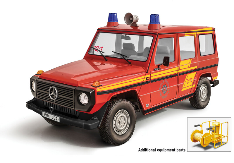 Mercedes G230 Feuerwher 1:24 Plastic Model Kit ITALERI