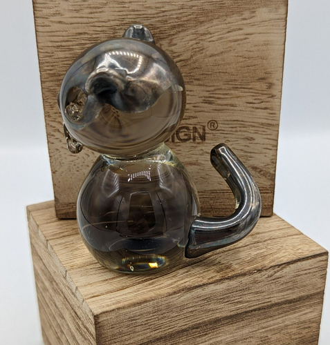 Crystal & 925 Sterling Cat Paperweight Peru Artist Vicky Cristal - Picture 4 of 6