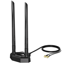WiFi 6E Tri-band Extension Antenna 2.4GHz 5GHz 6GHz WiFi Antenna for PCIe Router