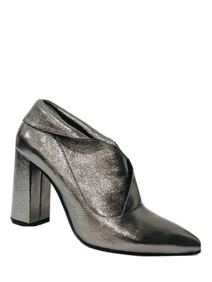 pewter boots metallic