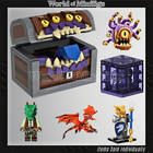 LEGO Dungeons & Dragons - Mimic Dice Box, Demogorgon, Gelatinous Cube - MOC
