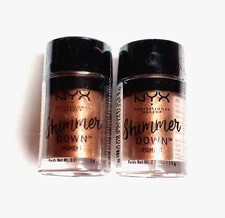 2x NYX PROFESSIONAL MAKEUP Shimmer Down Pigment~ #SPD03 Almond