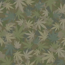 Dear Stella Grass Flying High Weed Green 100% Cotton Fabric by The Yard