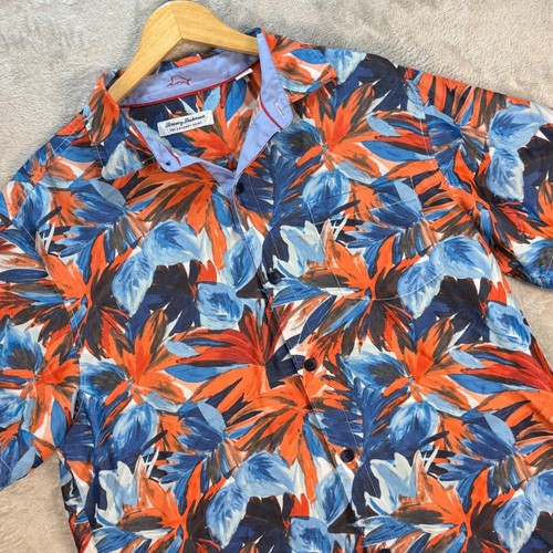 Tommy Bahama Herren The Coconut Point Floral Hemd Kurzarm Knopfleiste L