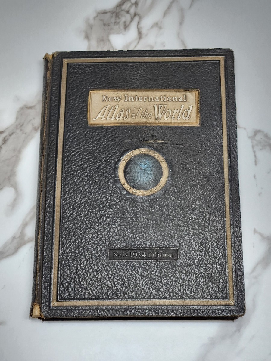The New International Atlas ハードカバー 地図 RARE 1934 Third Print New International Atlas Of The World