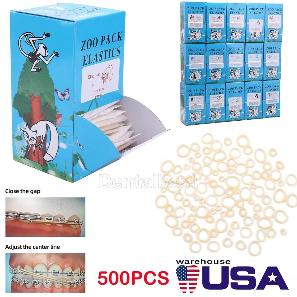 Bandas elásticas dentales AZDENT Bandas Elásticas Ortodoncia Látex Foto 2 de 4