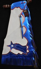 Custom Leather Kid's Chaps/Patriotic Rodeo Chaps/Made in USA