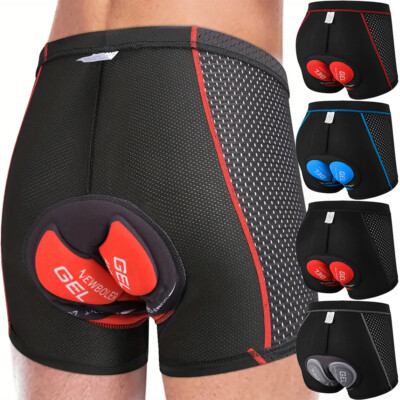 Men's Cycling Shorts 5D Gel Padded Underwear Quick Dry Bike