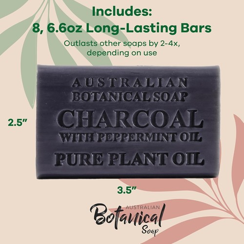 Gentle Exfoliating African Black Soap & Shea Butter - 8 Bars for All Skin Types - Picture 6 of 10