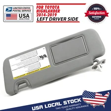 For Toyota Highlander 2014-2019 Gray Sun Visor With Light OEM 74320-0E074-A0