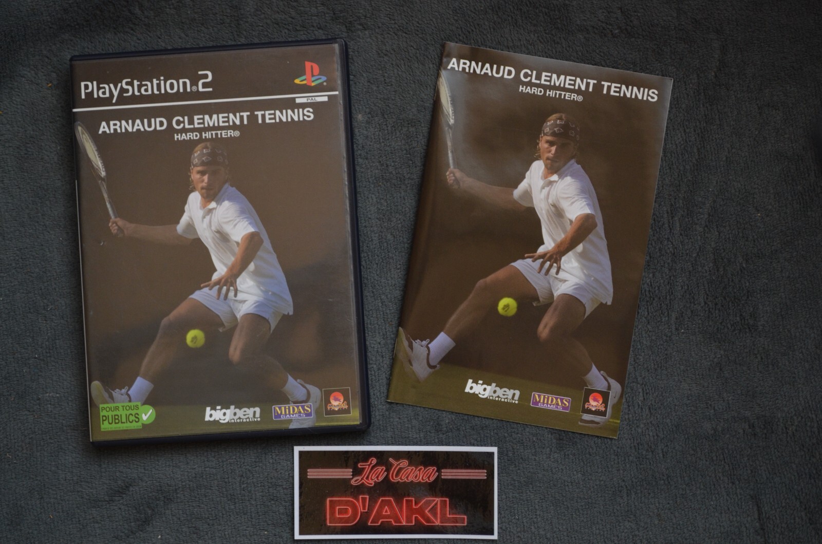 Arnaud Clement Tennis-Hard Hitter complet sur Playstation 2 - PS2 FR TTBE
