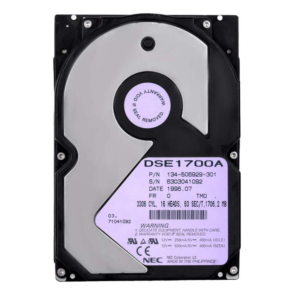 NEC 1.7GB 5.2K Ata 3.5'' DSE1700A - Image 3 of 3