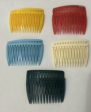 Vintage Lot 10 Goody Colored Side Hair Comb Plastic Clips Retro 80's 90's