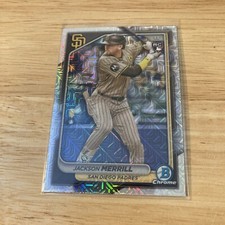 2024 Bowman Chrome Jackson Merrill RC Mojo Refractor #27 San Diego Padres