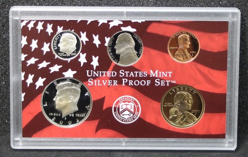 2002 S Silver Proof Set U.S. Mint Original Government Packaging OGP COA #199 - 第 1/11 張圖片