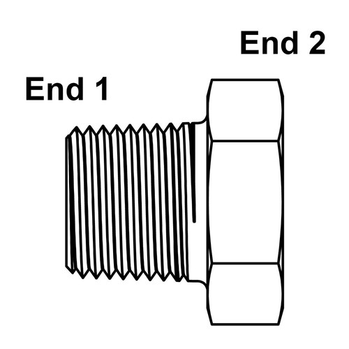 3/4" NPT Male Plug 5406-P-12 9-5406-P-12 - Picture 2 of 2