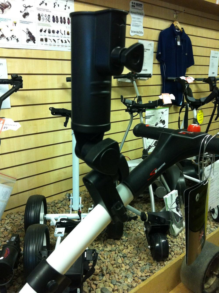 TOUR FIT Golf Trolley Umbrella Holder for Powakaddy Hillbilly Motocaddy