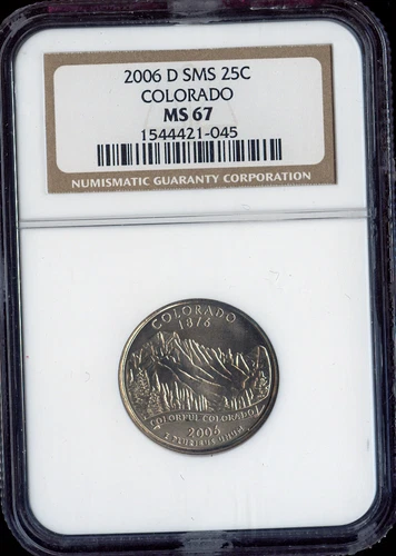 2006-D Colorado Quarter NGC MS67 SMS Quality