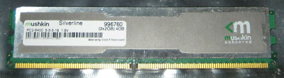 1x 2GB MUSHKIN SILVERLINE DDR2 RAM 800MHz PC2-6400U DIMM 240-pol. CL5 996760 TOP