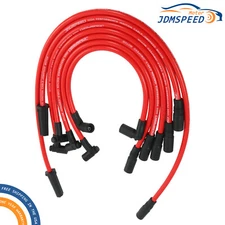 10.2mm Red Spark Plug Wires 32833 32839 For Chevy GMC 4.3L Vortec V6 1996-2014