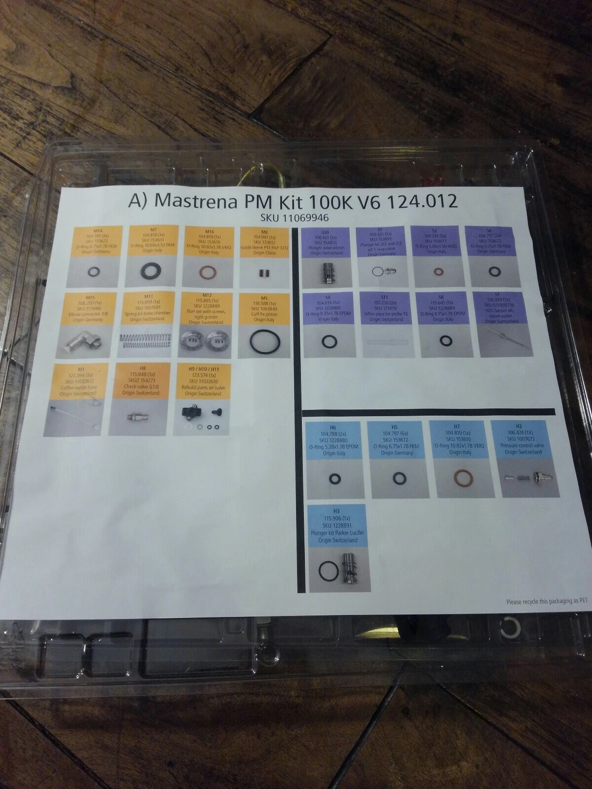 Bunn Mastrena PM Kit 100K V6 124.012 MPN 40500.1921 Free Shipping