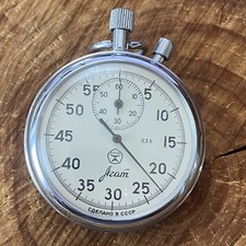 057 Vintage Soviet Stopwatch AGAT 100 Original 2 button USSR
