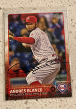 Andres Blanco Autograph Rare Philadelphia Phillies