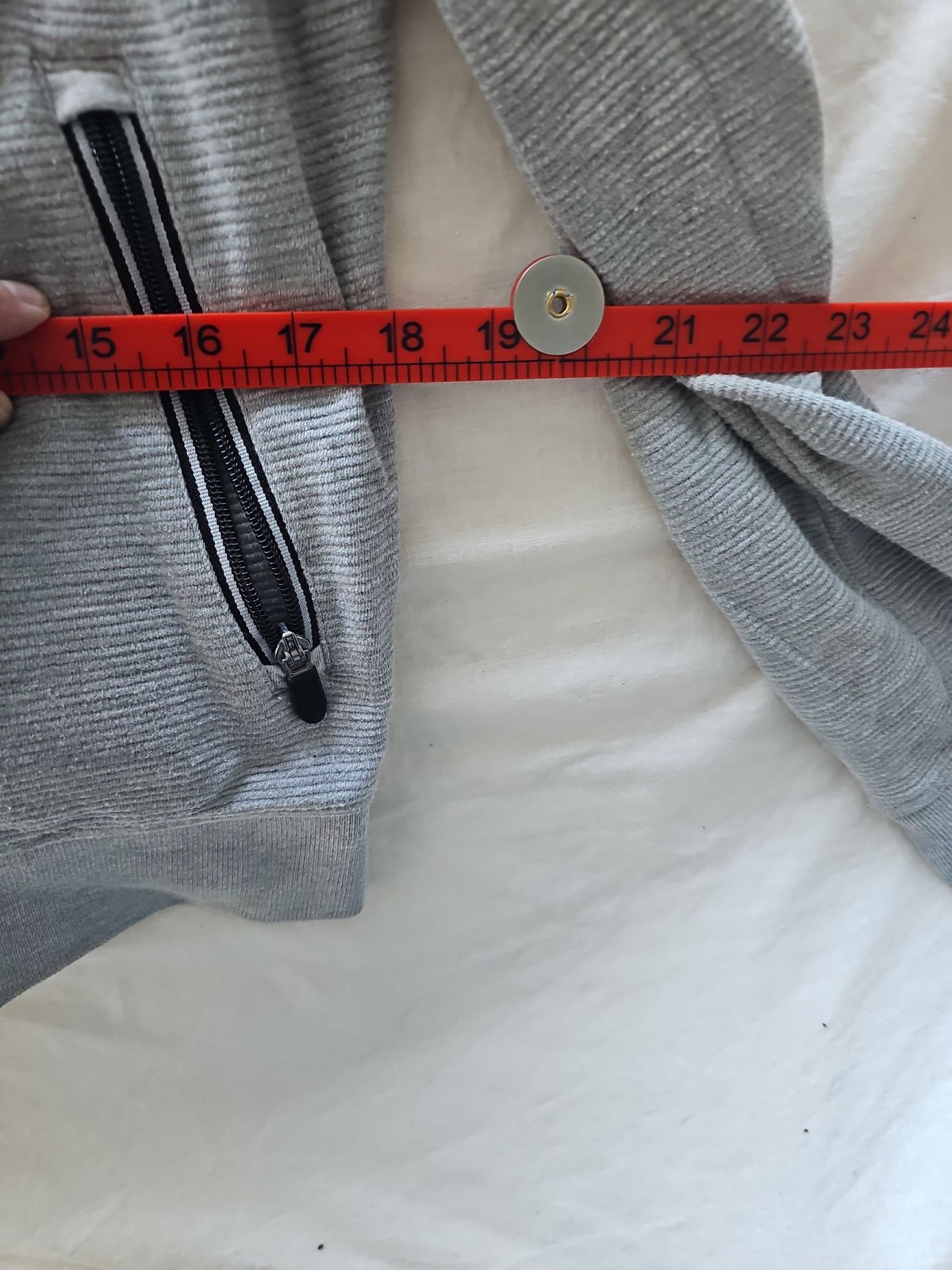Blue Harbour Men's Grey Ribbed Zip-Up Bomber Jacket 295 image 5