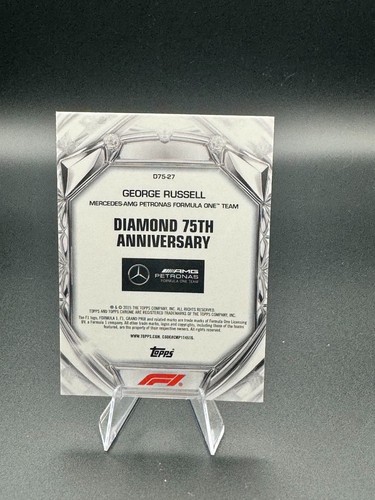 2025 Topps Chrome Formula 1 Diamond 75th Anniversary George Russel Car #D75-27 - Bild 2 von 2