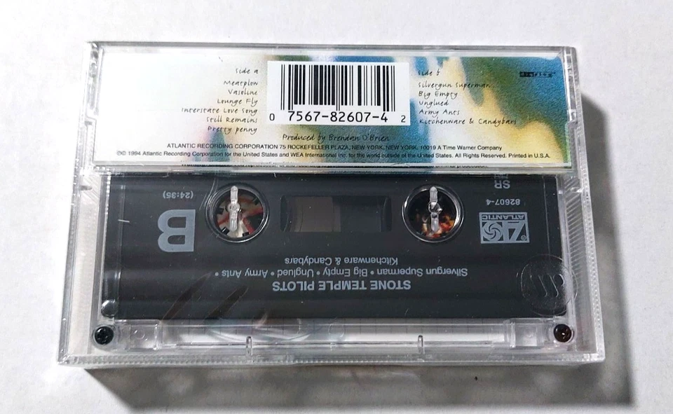 New! Stone Temple Pilots Purple 1994 Cassette SEALED(Small Crack) HYPE STICKER - Image 4 of 4