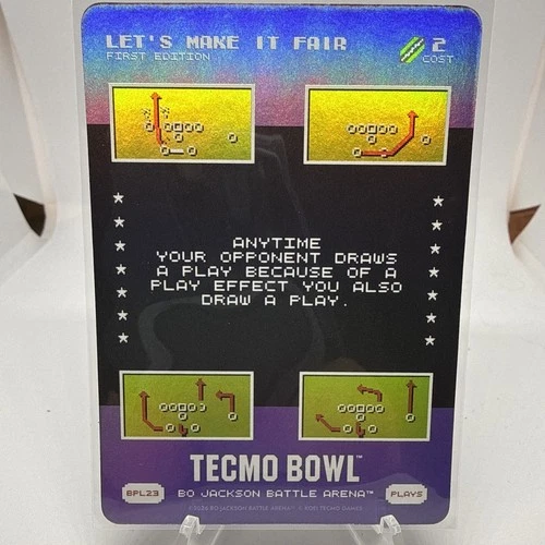 Tecmo Bowl Bo Jackson Battle Arena Bonus Play BPL23 - Let\'s Make It Fair