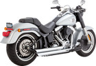 Vance and Hines Big Shots Staggered Exhaust Chrome 17959 Harley Softail 86 06