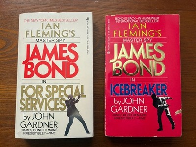 JAMES BOND by John Gardner - Two Paperbacks -  For Special Services & Icebreaker