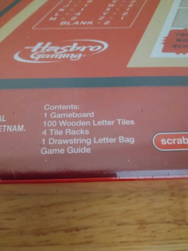 Scrabble Crossword Game Hasbro Gaming 2013 Brand New Sealed - Image 3 of 4