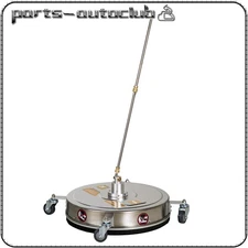 20" Pressure Washer Surface Cleaner Stainless Steel with 4 Wheels 4000psi