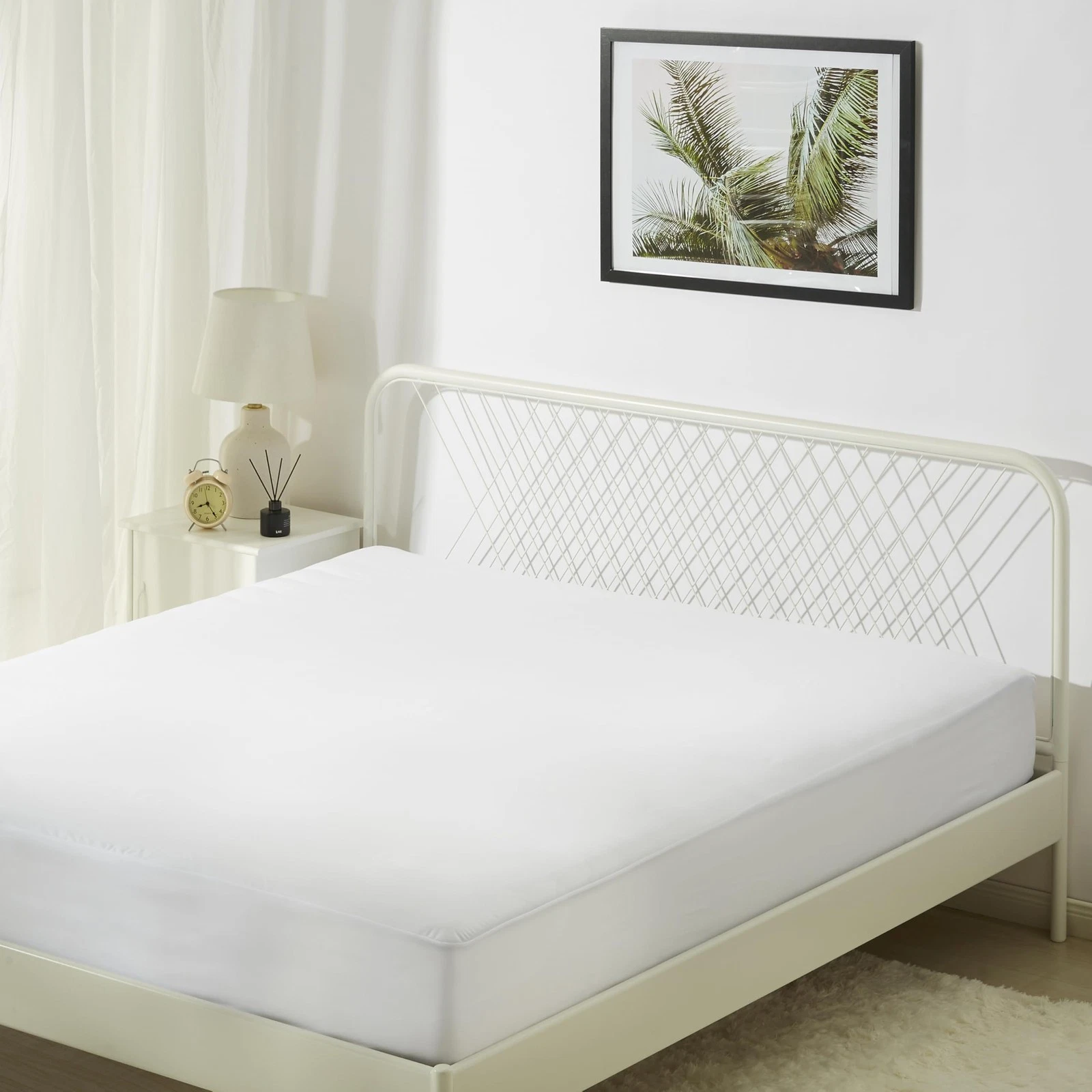 Amazon Waterproof Mattress Protector Queen White