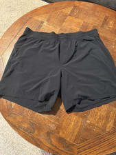 Lululemon Men&rsquo;s Pacebreaker lined Black Athletic Shorts 3XL