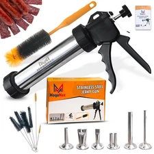 3rd Gen Large Capacity Professional Beef Jerky Gun Kits, Stainless Steel Jerk...