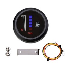 Car and Motorcycle 2 Inch Blue Light LED Bar Fuel Gauge for 12V and 24V Systems