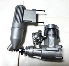 O.S. MAX-46SF 7.45cc 2-cycle glow engine with muffler for R/C airplane f/s