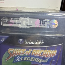 Skies of Arcadia Legends (Nintendo GameCube, 2003) VGA graded 75+ EX/NM Silver