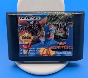 King of the Monsters Sega Genesis Game And Box, Tested