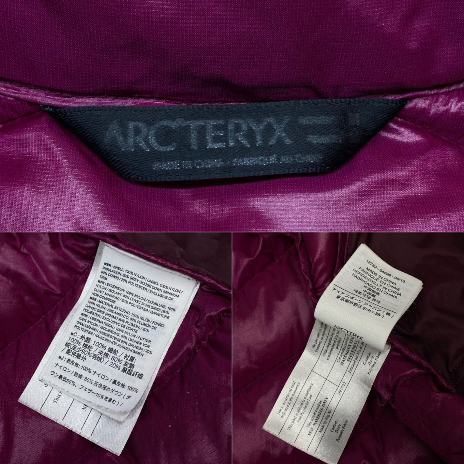 Arcteryx Women’s Cerium LT Pink Jacket Outdoor Packable Goose Down Filled Size M thumbnail 20
