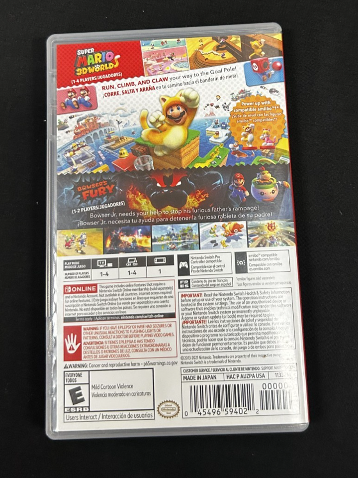Super Mario 3D World + Bowser's Fury w/ Case (Nintendo Switch) Free ...