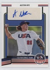 2023 Panini USA Baseball Stars & Stripes Austin Nye (Blue Ink) Auto 0s55