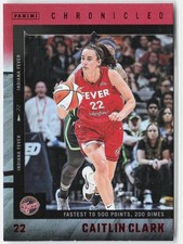 2025 Panini Caitlin Clark Chronicled #23 Caitlin Clark Red Holo