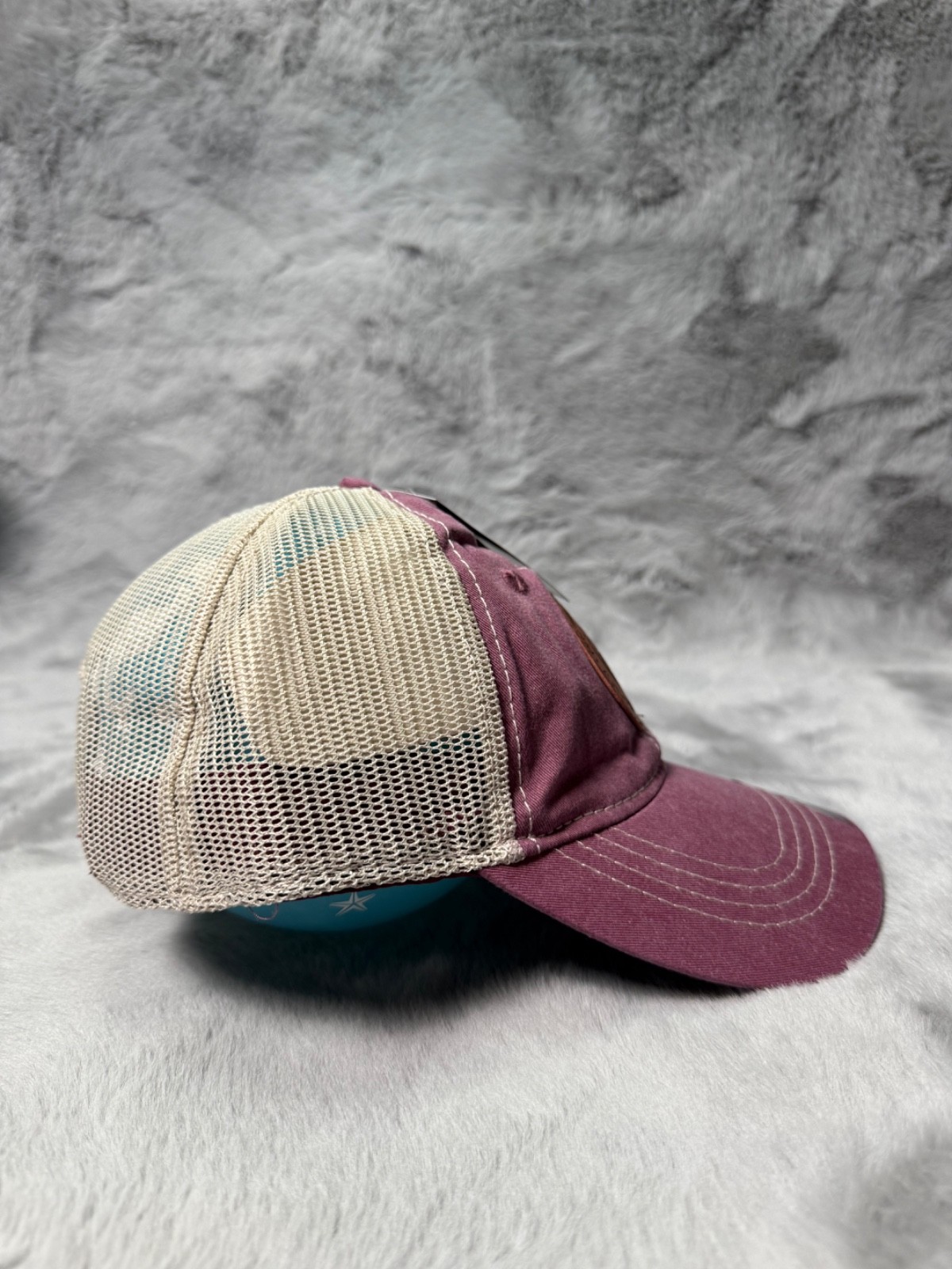 Ariat Hat Cap Woman's Red Patch Work Wear Snap Ba… - image 5