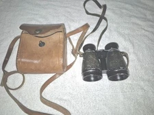 VINTAGE AIRGUIDE CHICAGO BINACULAR WITH LEATHER CASEACHROMATIC 4X40" 46 A