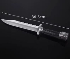 Coltello COMMANDO arma finta Rambo pugnale Prop PU schiuma dura cosplay LARP Halloween
